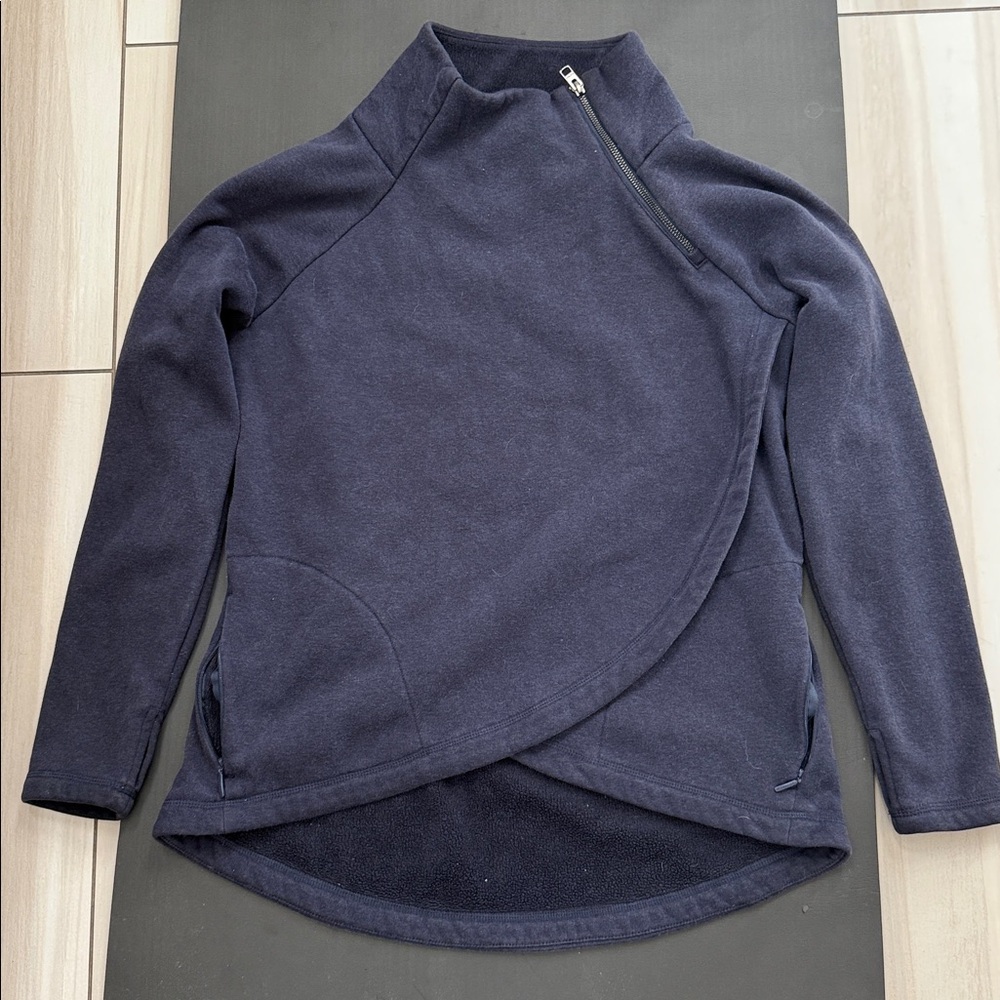Athleta Dark Blue Fleece Pullover